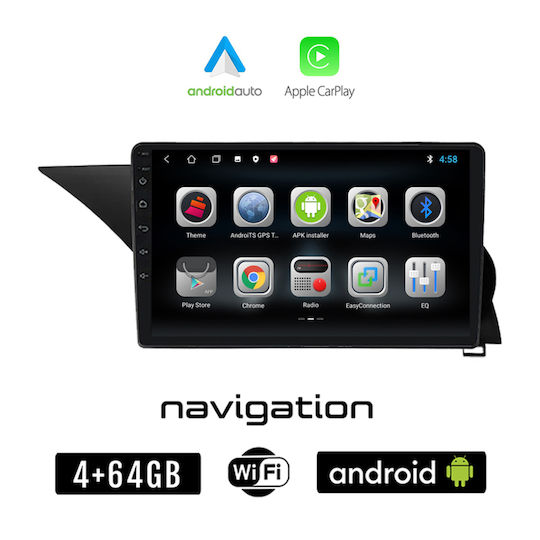 Car Audio System for Mercedes-Benz GLK (X204) 2008-2013 (Bluetooth/USB/WiFi/GPS/Apple-Carplay/Android-Auto) with Touch Screen 9"