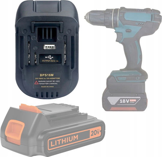 Adapter Battery Converter Black&decker Stanley 18v To Makita 18v Bps18m