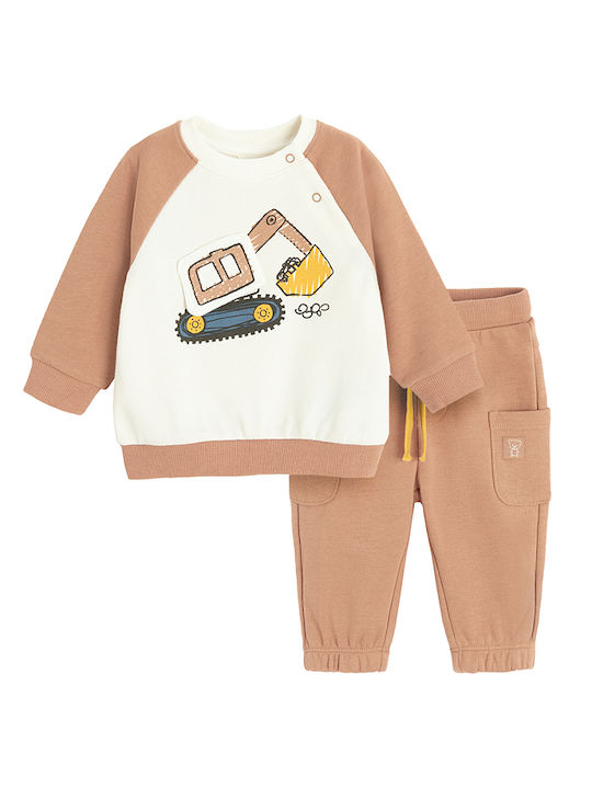 Cool Club Kids Sweatpants Set Beige