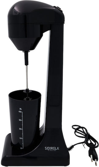 Sidirela Milk Frother Tabletop 100W with 2 Speed Level Black