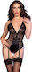 Chilirose Seturi de lenjerie sexy Negru CR-4702
