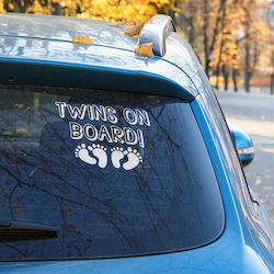 Baby on Board Sticker White