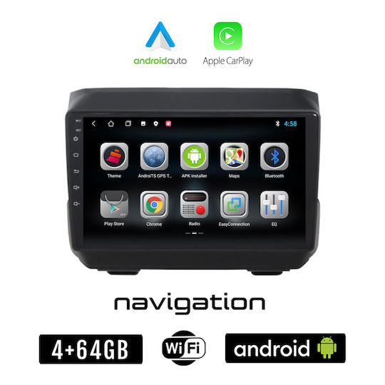 Car Audio System 2007 (Bluetooth/USB/WiFi/GPS/Apple-Carplay/Android-Auto) with Touch Screen 9"