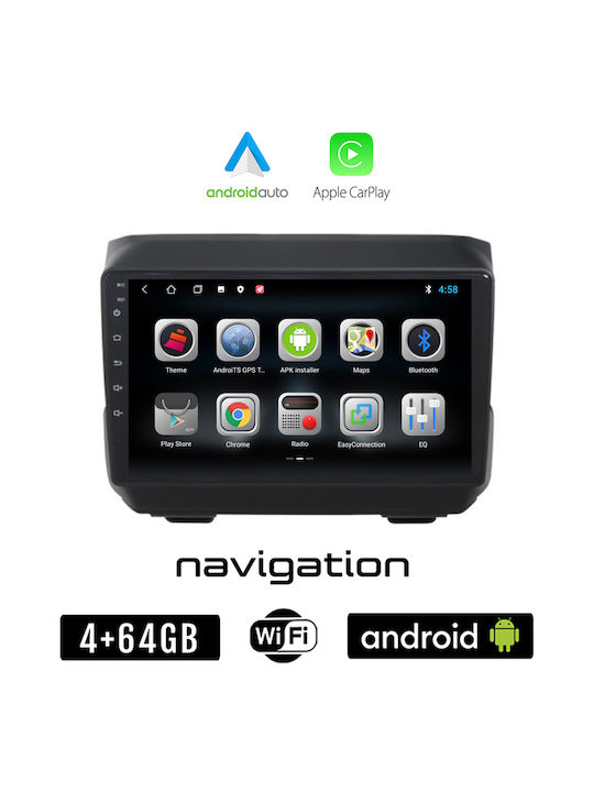 Booma Car Audio System for Jeep Cherokee 2007-2014 (Bluetooth/USB/WiFi/GPS/Apple-Carplay/Android-Auto) with Touch Screen 9"