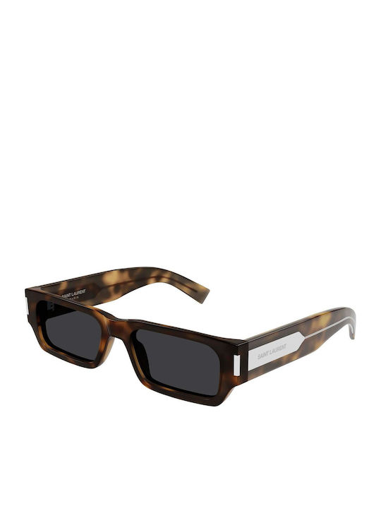 Ysl Unisex Sunglasses with Brown Tartaruga Plas...