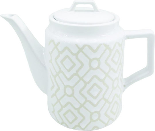 Maestro Teekanne Keramik Weiß 800ml