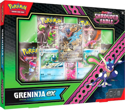 Pokemon Scarlet & Violet Shrouded Fable Special Illustration Collection - Greninja Ex Pokémon Pachete Scarlet & Violet Fabulă Învăluită Ilustrație Specială