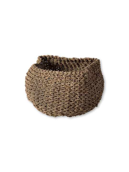 Decorative Basket Wicker Brown S Line