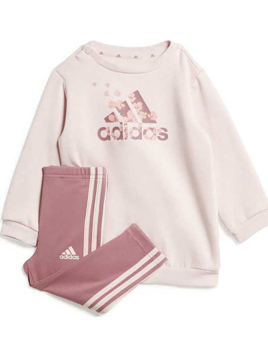 Παιδικό Σετ με Κολάν Χειμερινό 2τμχ Ροζ Essentials Allover Print