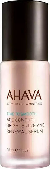 Ahava Time To Smooth Age Control Brightening & Renewal S Moisturizing & Anti-aging Serum Face with Retinol & Vitamin C for Radiance & Dark Spots 30ml
