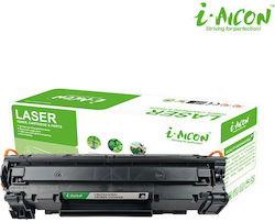 i-Aicon Съвместим Тонер За HP 35a / CB435A Черен i-Aicon Съвместим Тонер За HP 35a / CB435A Черен