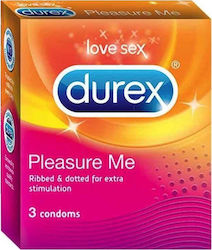 Durex Condoms Pleasure Me 3pcs 56mm Natural