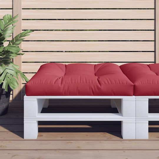 vidaXL Waterproof Sofa Cushion Pallet Burgundy 70x70cm