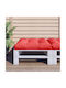 vidaXL Waterproof Sofa Cushion Pallet Red 80x80cm