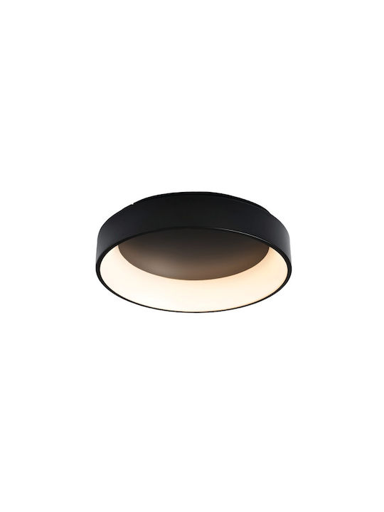 Aca Apollo Deckenleuchte 60cm Schwarz mit Integrierter LED