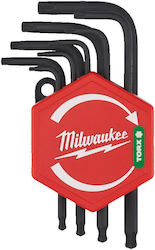 Milwaukee Σετ 9 Κλειδιά Torx σε Σχήμα L