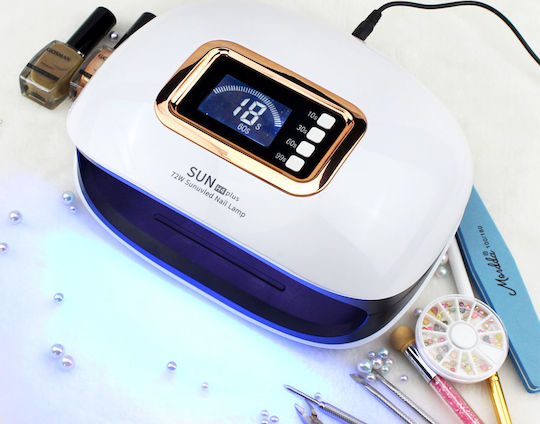 SUN ONE UV H4 Plus Nail Polish Curing Lamp UV / LED 72W White
