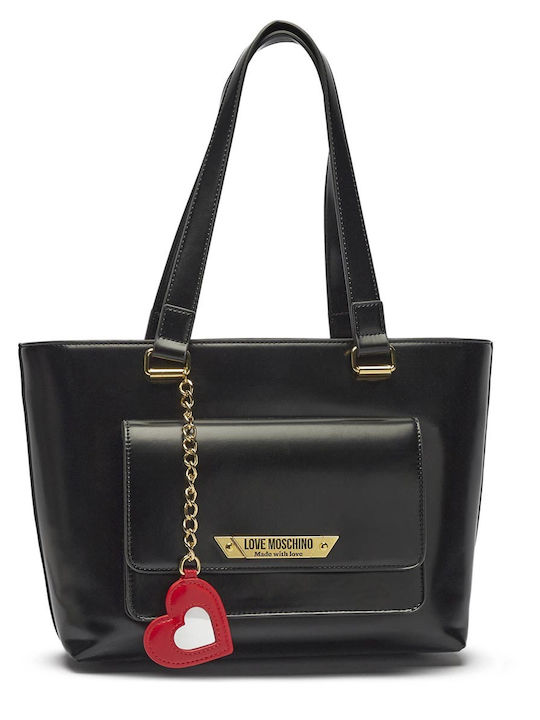 Moschino Damen Tasche Schulter Schwarz