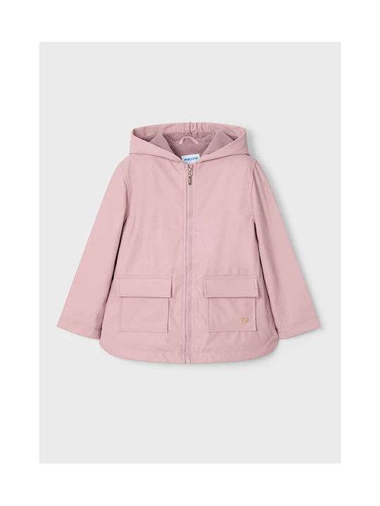 Mayoral Waterproof Kids Casual Jacket Pink