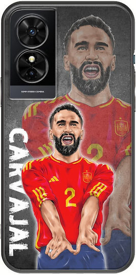 Euro 2024 Dani Carvajal Tcl 50 Se Black TPU Black Silicone