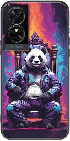 Wild Animals Panda TCL 50 SE Black TPU Black Silicone