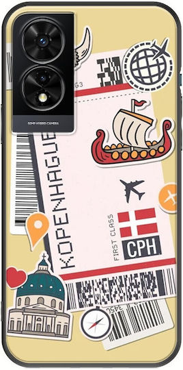 Ticket To Copenhagen TCL 505 Negru TPU Silicon Negru