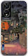 Ukiyo-e Tokyo Rain Street Tcl 505 TPU Flexibil Transparent Silicon