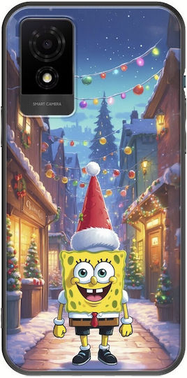 Xmas Cartoons Spongebob Squarepants Tcl 501 Black Tpu Μαύρη Σιλικόνη