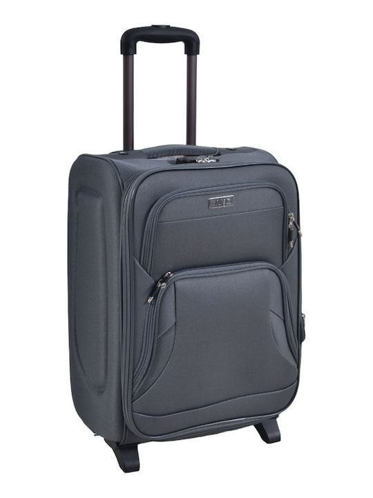 Ankor Cabin Travel Suitcase Fabric Grey Colour with 2 Wheels Height 50cm 836154