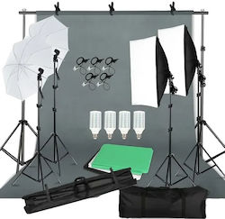 Photography Lighting Kit Softbox Support Frame 3pcs Backdrop Photo Studio Kit 53