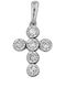 Metrongold Damen Weißgold Kreuz 18K