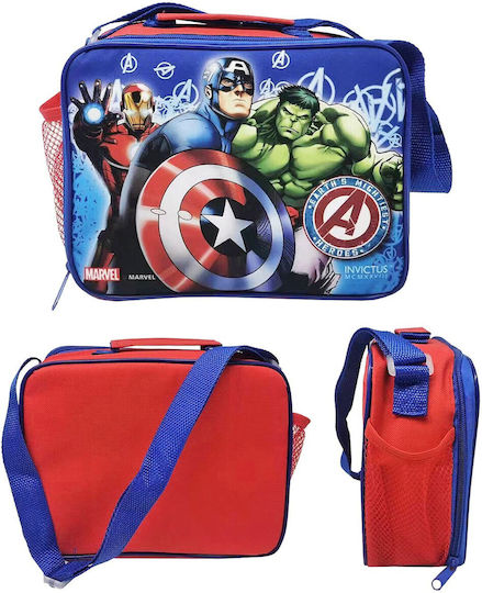 24home.gr Schulische Isolierte Kinder Lunchtasche Avengers 19x8,5x24cm