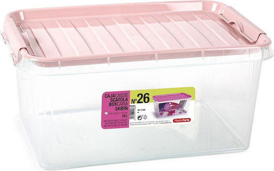 Plastic Forte Kunststoff Aufbewahrungsbox mit Deckel 8lt