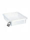 Kadax Plastic Cutie de Depozitare cu Capac Transparent 10lt 1buc