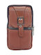 Geantă Bărbătească de Umăr / Tip Crossbody din Piele Maro
