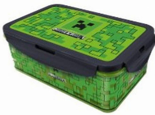 Stor Πλαστικό Παιδικό Δοχείο Φαγητού Minecraft 1.07lt Πράσινο