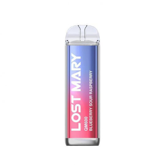 Lost Mary Електронна Еднократна Цигара 600 Вдишвания Blueberry Sour Raspberry 2ml 20mg Син