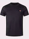 Ringer Αθλητικό T-shirt Μαύρο