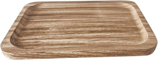Atmosphera Paulownia Serving Platter Rectangular Wooden Brown 36x26cm