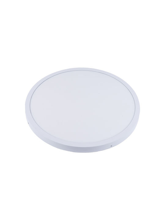 Greenie Led Solid Mount Ceiling Light Round Metal Ø600 48W Warm White