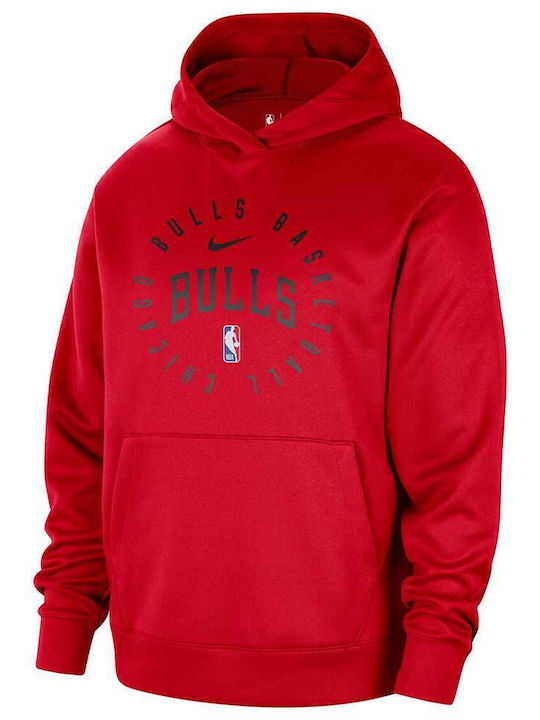 NBA Chicago Bulls Spotlight Dri-FIT Kapuzenpullover Rot