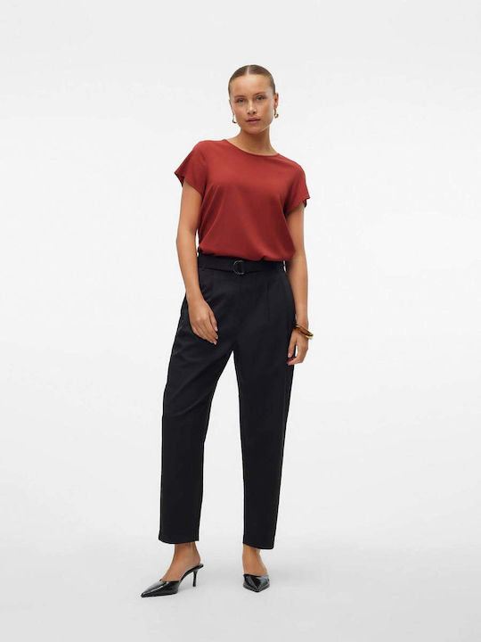 Vero Moda Women's Fabric Trousers Black