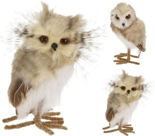 Owl Feathers Beige Brown 12x17cm Foam