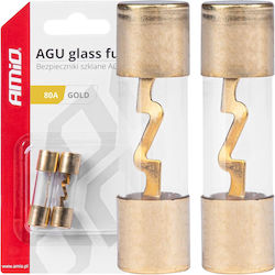 AMiO Set Auto-Sicherungen Glas-Rundsicherungen 2Stück