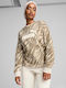 Long Women's Sweatshirt Hooded Beige