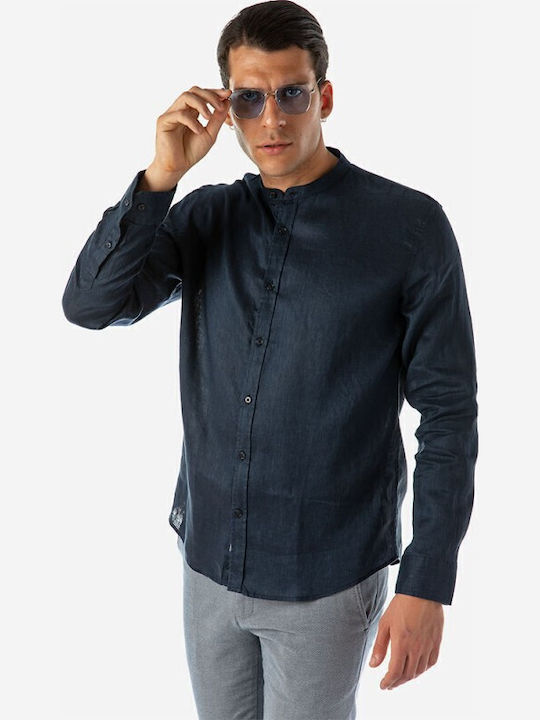 Brokers Jeans 23016 Μακρυμάνικο Λινό Πουκάμισο ...