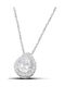 Themelidis Jewels Rosette from White gold 14K with Zircon