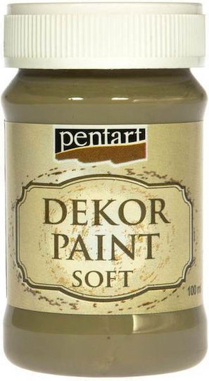 Dekor Soft Chalk Paint 100ml Pentart Olive