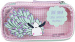 Pepita Viajera Pencil Case-Pouch Pink Leaf Sheep Collection-Kids Collection 13x23x7cm