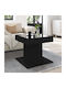 LED Coffee Table Black 50x50x45 cm Engineered Wood 847561 Black